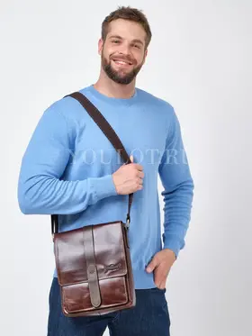 Сумка мужская кожаная через плечо Ryff Ryder 4140 для города