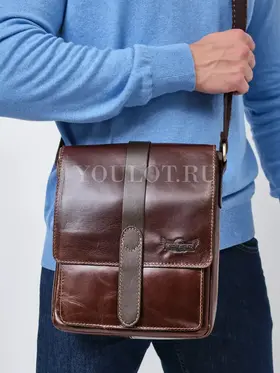 Сумка мужская кожаная через плечо Ryff Ryder 4140 для города