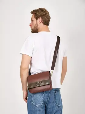 Сумка мужская кожаная через плечо Ryff Ryder 4154 на каждый день