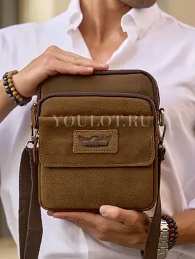 Мужская сумка через плечо из натуральной кожи премиум Ryff Ryder 4329-1