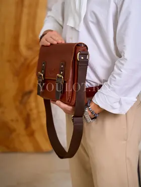 Сумка мужская Ryff Ryder 4414 кожаная через плечо стильная