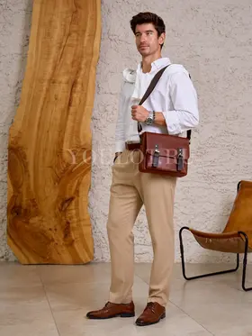 Сумка мужская Ryff Ryder 4414 кожаная через плечо стильная