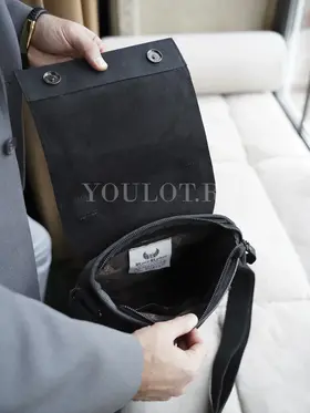 Сумка мужская через плечо Ruff Ryder 4466-1 натуральная кожа классика