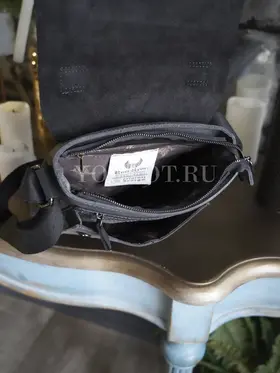 Сумка мужская через плечо Ruff Ryder 4466-1 натуральная кожа классика