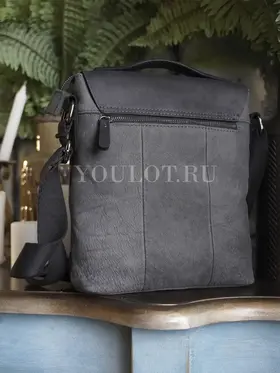 Сумка мужская через плечо Ruff Ryder 4466-1 натуральная кожа классика