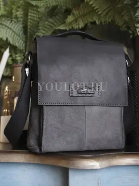 Сумка мужская через плечо Ruff Ryder 4466-1 натуральная кожа классика