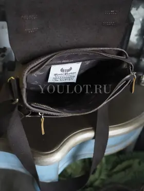 Кожаная сумка мужская Ruff Ryder 4466 с плечевым ремнём