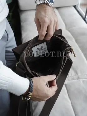 Кожаная сумка мужская Ruff Ryder 4466 с плечевым ремнём