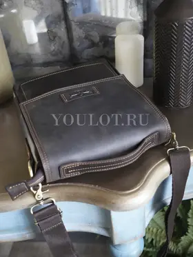 Сумка мужская через плечо Ruff Ryder 4473, барсетка большая из натуральной кожи