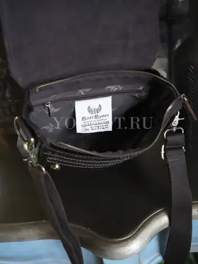 Сумка мужская через плечо Ruff Ryder 4473, барсетка большая из натуральной кожи
