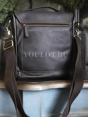 Сумка мужская через плечо Ruff Ryder 4473, барсетка большая из натуральной кожи