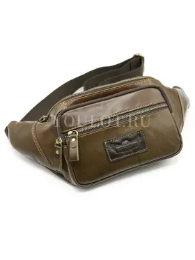 Бананка на плечо мужская Ruff Ryder 7143, сумка через плечо, на пояс кожаная