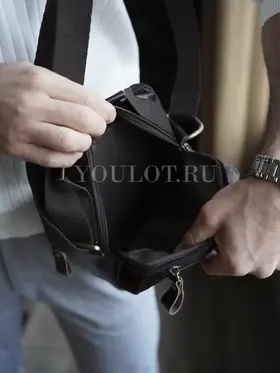 Сумка мужская Ryff Ryder 9069 кожаная на плечо для работы