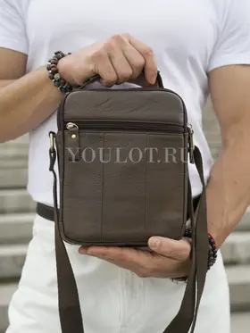 Мужская сумка через плечо из кожи в классическом стиле Ryff Ryder 9070-1