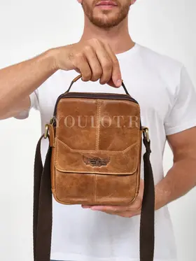 Сумка мужская кожаная для ношения через плечо Ryff Ryder 9070