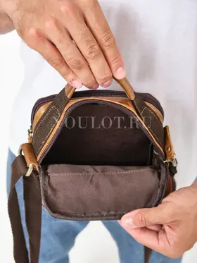 Сумка мужская кожаная для ношения через плечо Ryff Ryder 9070