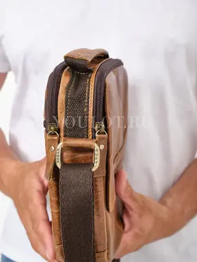 Сумка мужская кожаная для ношения через плечо Ryff Ryder 9070