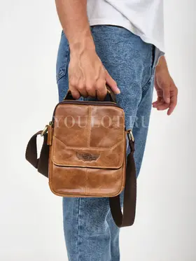 Сумка мужская кожаная для ношения через плечо Ryff Ryder 9070