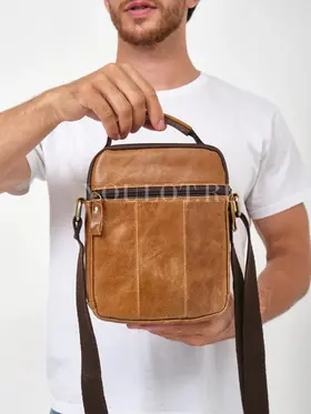 Сумка мужская кожаная для ношения через плечо Ryff Ryder 9070
