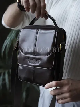 Кожаная сумка мужская Ryff Ryder 9070 для документов и телефона