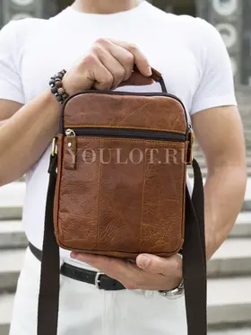Мужская сумка через плечо из кожи Ryff Ryder 9072-1 классического дизайна