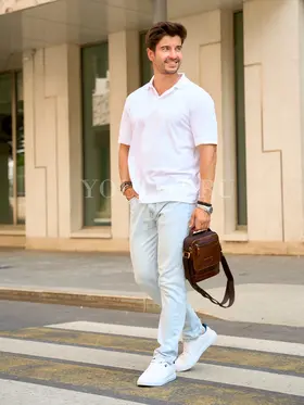 Сумка через плечо Ruff Ryder 9072, барсетка из натуральной кожи