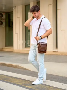 Сумка через плечо Ruff Ryder 9072, барсетка из натуральной кожи