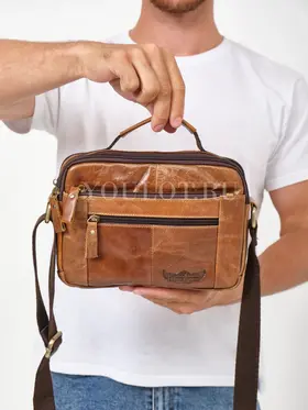 Мужская барсетка на плечо Ryff Ryder 9073 из кожи для города