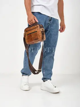 Мужская барсетка на плечо Ryff Ryder 9073 из кожи для города