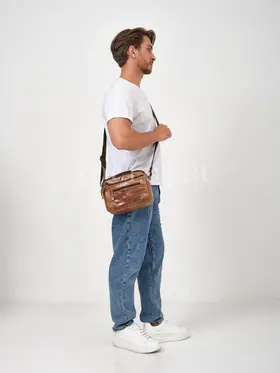 Мужская барсетка на плечо Ryff Ryder 9073 из кожи для города