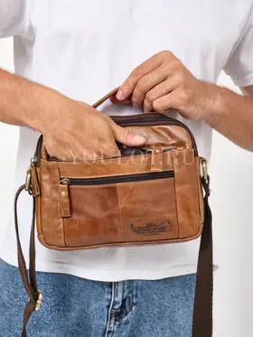 Мужская барсетка на плечо Ryff Ryder 9073 из кожи для города