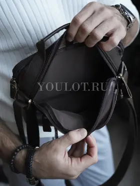 Мужская кожаная барсетка Ryff Ryder 9073 через плечо для города