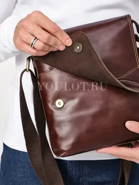 Кожаная сумка через плечо мужская офисная Ryff Ryder 9118