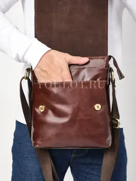 Кожаная сумка через плечо мужская офисная Ryff Ryder 9118