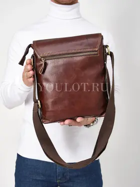 Кожаная сумка через плечо мужская офисная Ryff Ryder 9118