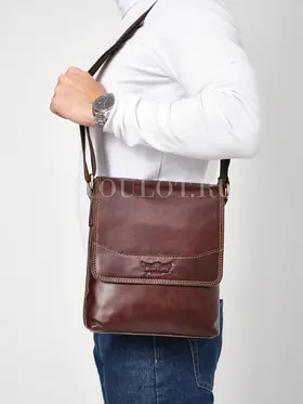 Кожаная сумка через плечо мужская офисная Ryff Ryder 9118