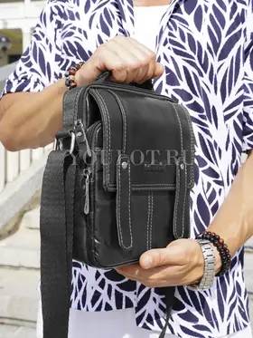 Сумка мужская на плечо из натуральной кожи Ryff Ryder 9153-1