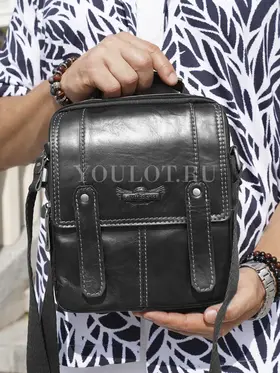 Сумка мужская на плечо из натуральной кожи Ryff Ryder 9153-1