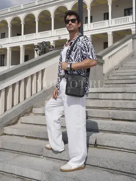 Сумка мужская кросс-боди из натуральной кожи Ryff Ryder 9154-1