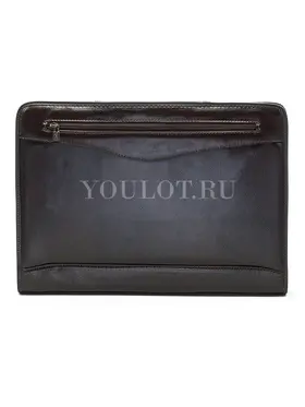 Папка‑сумка мужская Briefcase 2880-15 BROWN с выдвижными ручками коричневая