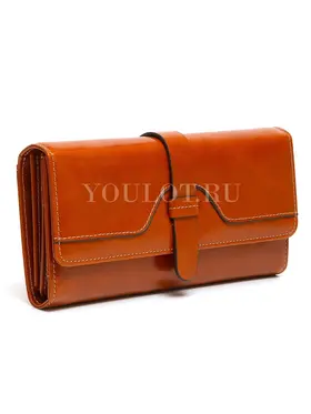 Женский кошелек из натуральной кожи Briefcase 3023 BROWN