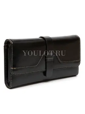 Женский кошелек из кожи Briefcase 3023 Black