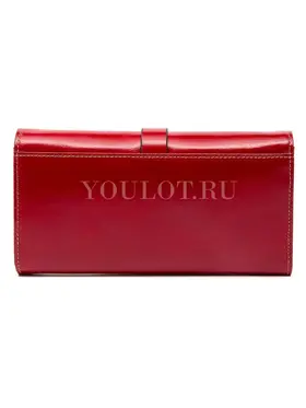 Женский кошелек для денег и карточек из натуральной кожи Briefcase 3023 RED