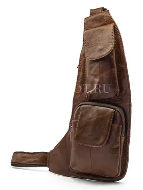 Сумка мужская через плечо коричневая Briefcase 3023#