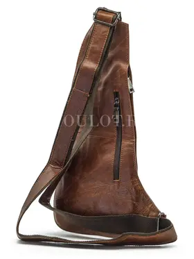 Сумка мужская через плечо коричневая Briefcase 3023#