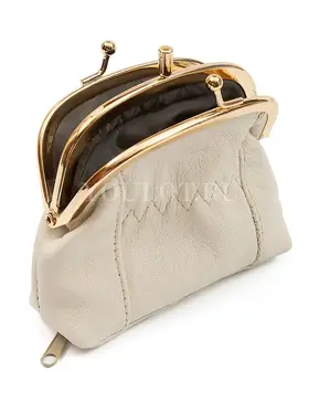 Кошелек женский мини Briefcase 391242/0 кожаный с монетницей белый