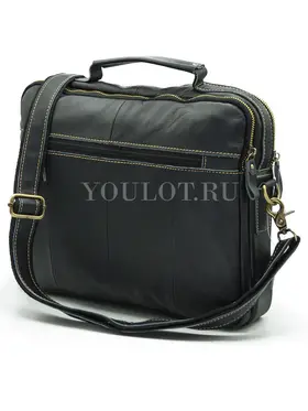 Портфель мужской кожаный Briefcase 5035 с плечевым ремнем