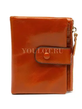 Маленький кошелек женский Briefcase 6019 кожаный светло-коричневый