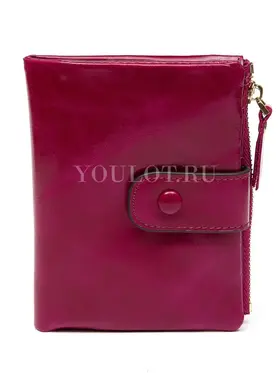 Маленький кошелек женский Briefcase 6019 кожаный розовый