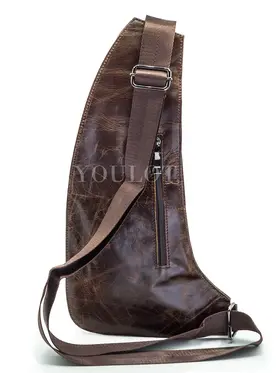 Сумка на плечо мужская из натуральной кожи Briefcase 6023#